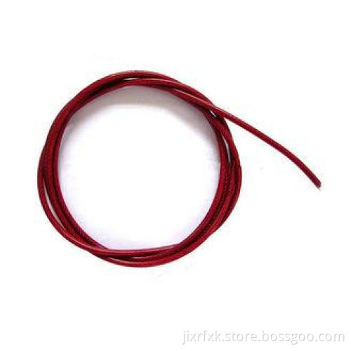DIN PVC Coated Steel Wire Rope 6x19 , Dia 6mm and Galvanize